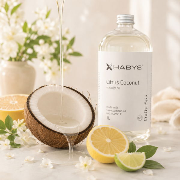 Масло для массажа Daily Spa Citrus Coconut HABYS 1л T-HIKOS031 фото Масло для массажа Daily Spa Citrus Coconut HABYS 1л T-HIKOS031 фото
