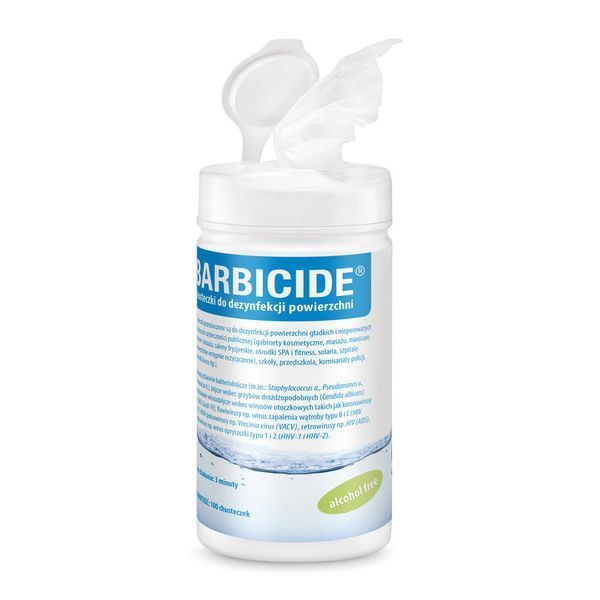 Barbicide — дезінфікуючі серветки 100 шт. (для поверхонь та обладнання) T-DEBARBI001 фото Barbicide — дезінфікуючі серветки 100 шт. (для поверхонь та обладнання) T-DEBARBI001 фото