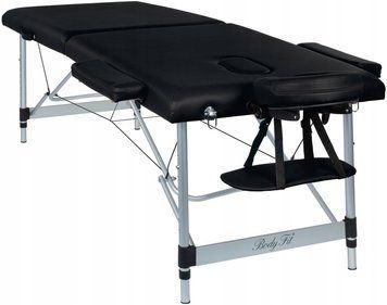 Алюминиевый массажный стол Bodyfit 195х70,5 см 2-70Bodyfit-BLACK фото