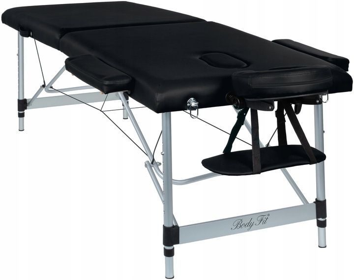 Алюмінєвий масажний стіл Bodyfit 195х70,5 см 2-70Bodyfit-BLACK фото