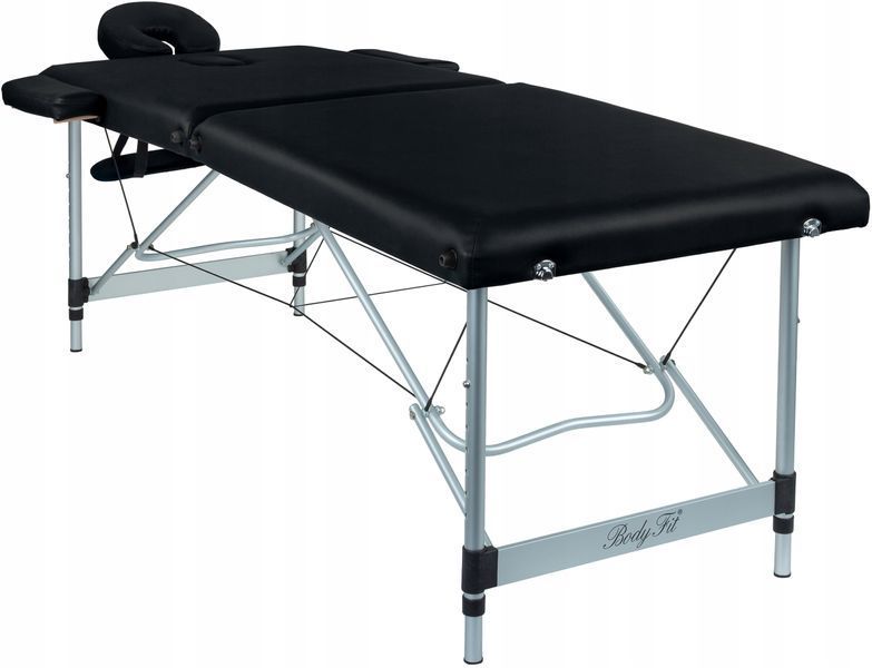 Алюмінєвий масажний стіл Bodyfit 195х70,5 см 2-70Bodyfit-BLACK фото