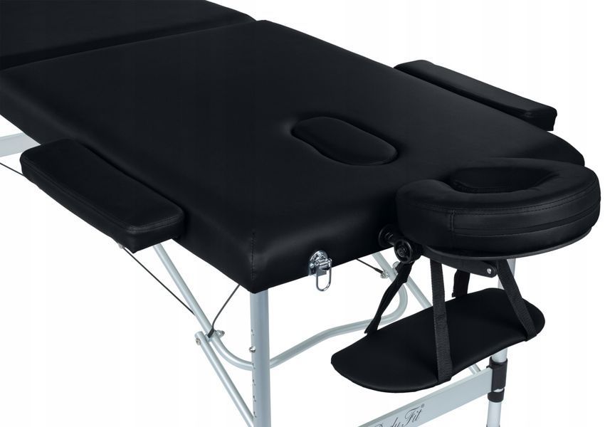 Алюмінєвий масажний стіл Bodyfit 195х70,5 см 2-70Bodyfit-BLACK фото