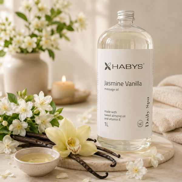 Масло для массажа Daily Spa Jasmine Vanilla HABYS 1л T-HIKOS033 фото Масло для массажа Daily Spa Jasmine Vanilla HABYS 1л T-HIKOS033 фото