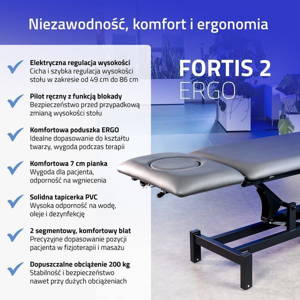 Реабилитационный стол, массажный стол, электрический - Fortis 2 Ergo Т-SS044 фото