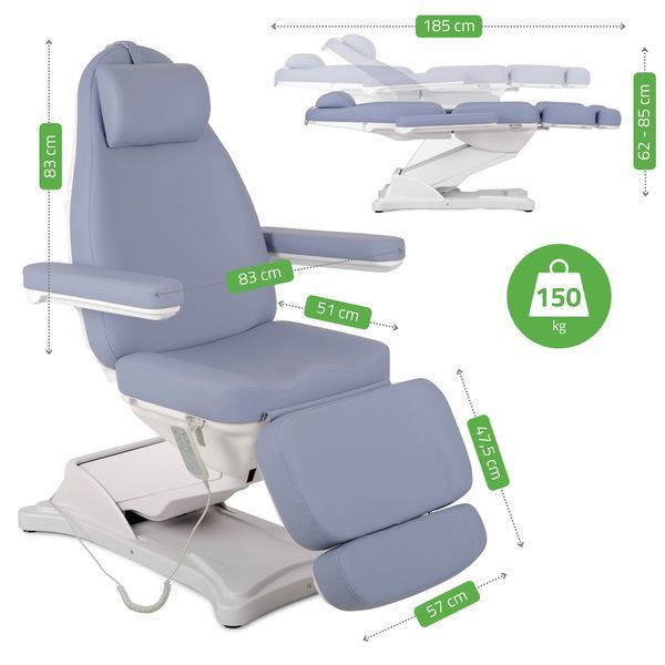 Косметологічне крісло з електричним регулюванням Elara PRO 4 T-SS049 фото