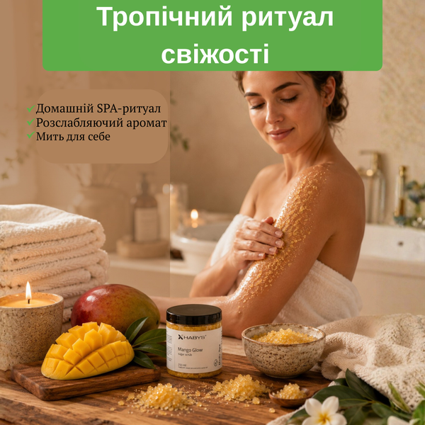 Сахарный скраб Daily Spa Mango Glow HABYS 250 мл T-HIKOS042 фото