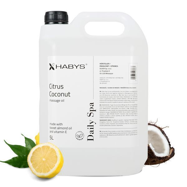 Масло для массажа Daily Spa Citrus Coconut HABYS 5л T-HIKOS032 фото Масло для массажа Daily Spa Citrus Coconut HABYS 5л T-HIKOS032 фото