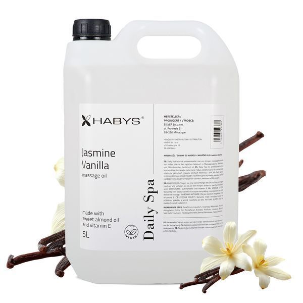 Масло для массажа Daily Spa Jasmine Vanilla HABYS 5л T-HIKOS034 фото Масло для массажа Daily Spa Jasmine Vanilla HABYS 5л T-HIKOS034 фото